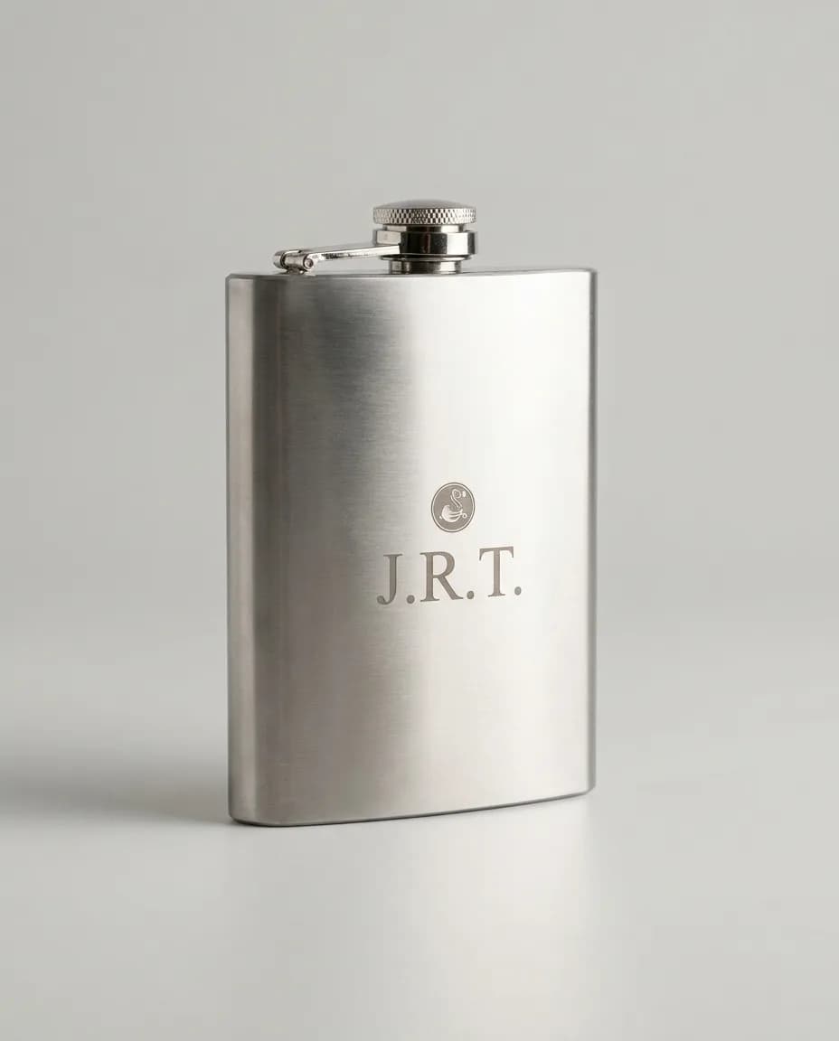 Engraved Stainless Flask